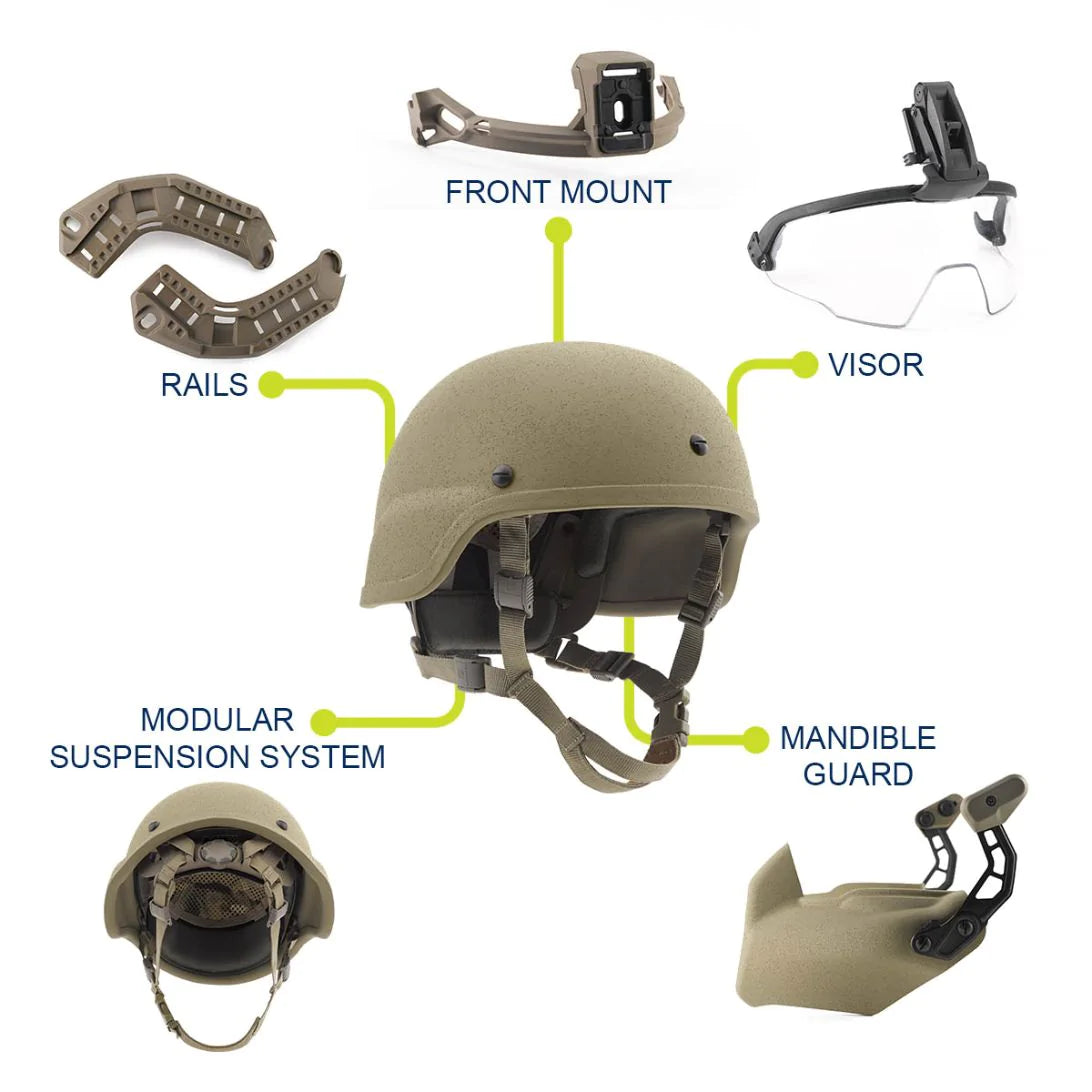 Galvion Batlskin Viper A3 Helmet - Tactical & Duty Gear